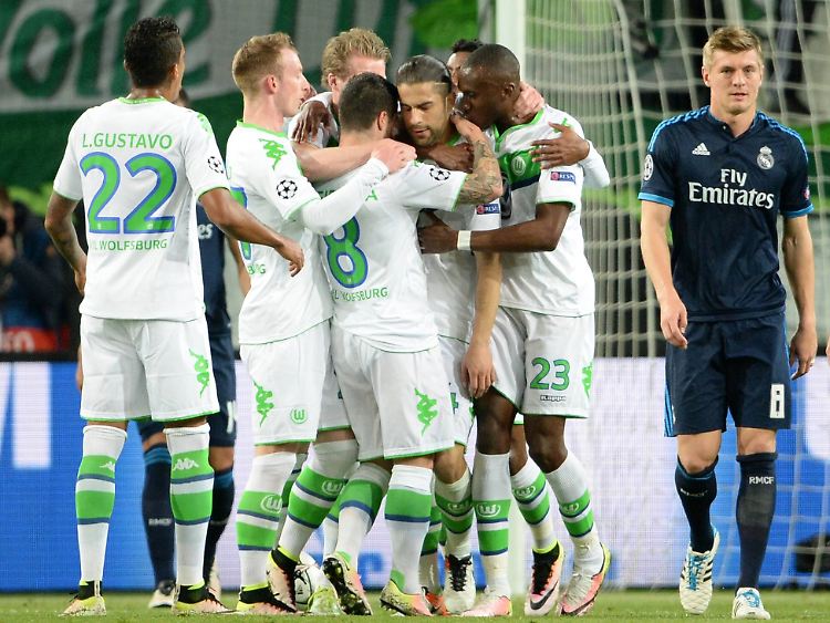 "Those Were the Days": Am 6. April 2016 besiegt der VfL Wolfsburg Real Madrid.
