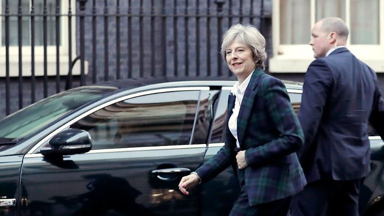 Zurück in Downing Street No. 10: May nach ihrer Rede zum Brexit.