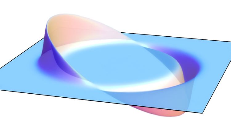So soll die Warpblase aufgebaut sein: Im Inneren befindet sich das Raumschiff, der Raum davor und dahinter ist stark gekrümmt.
