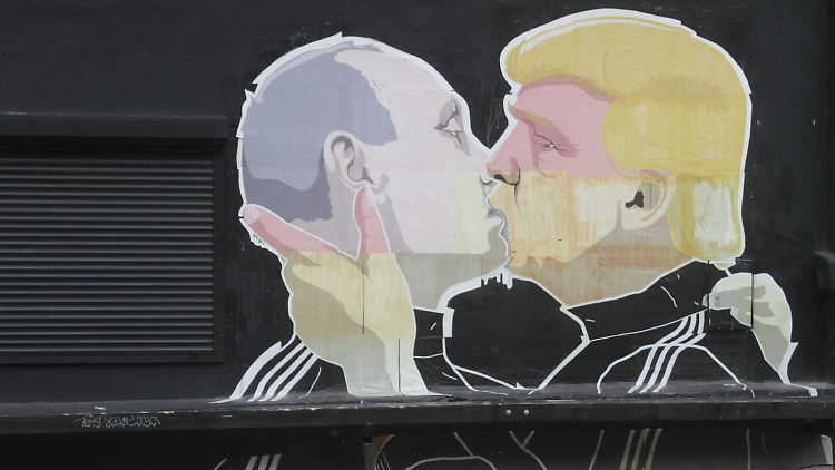 "Make love not War", wollte wohl der Künstler hinter diesem Porträt sagen.