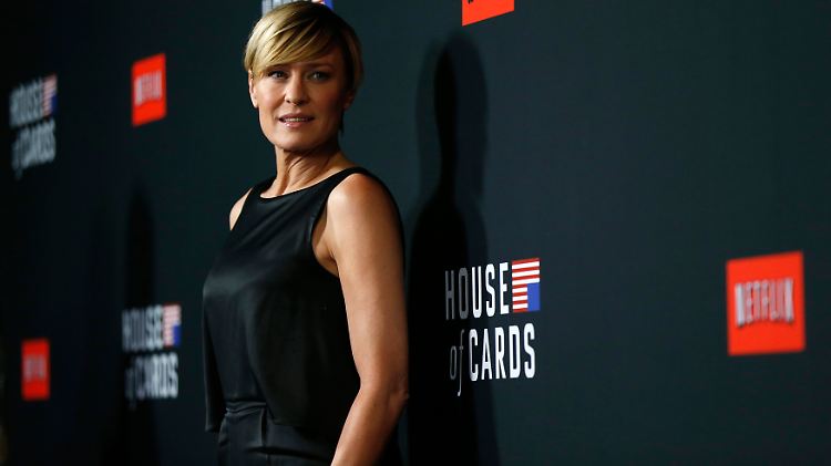 Schauspielering Robin Wright mimt die weibliche Hauptcharaktere in der Netflix-Erfolgsserie "House of Cards".