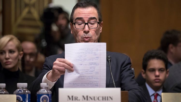 In seiner Senatsanhörung geriet Steven Mnuchin gehörig unter Druck.