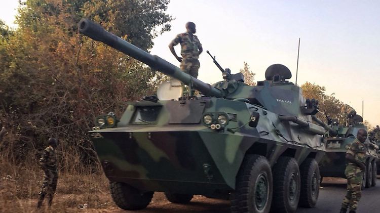 Zur Invasionstruppe gehören auch Soldaten aus Senegal.