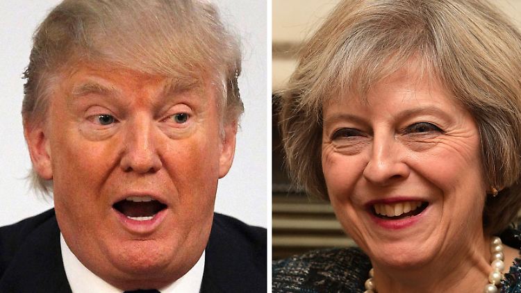 Donald Trump und Theresa May - wie werden sie sich verstehen?