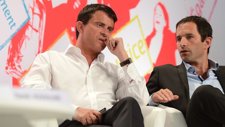 Hamon (r.) hatte das Kabinett von Valls 2014 im Streit verlassen.
