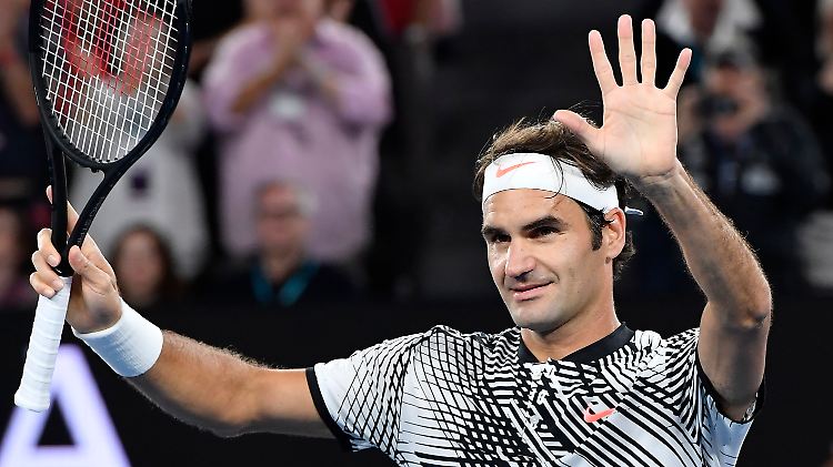 Er ist wieder da: Roger Federer.
