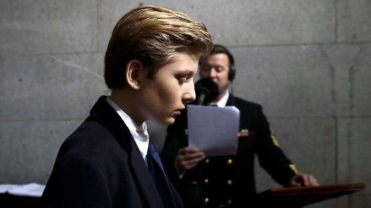 Kein Hausunterricht: Barron Trump wird im ersten Jahr der Präsidentschaft seines Vaters in New York zur Schule gehen.