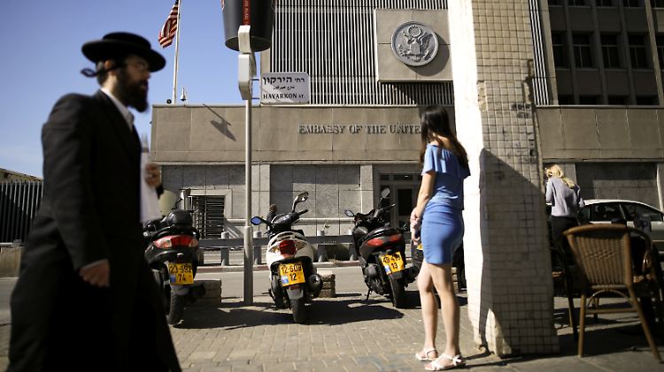 Die US-Botschaft in Tel Aviv: Trump hat angekündigt, die Diplomaten nach Jerusalem umziehen zu lassen.