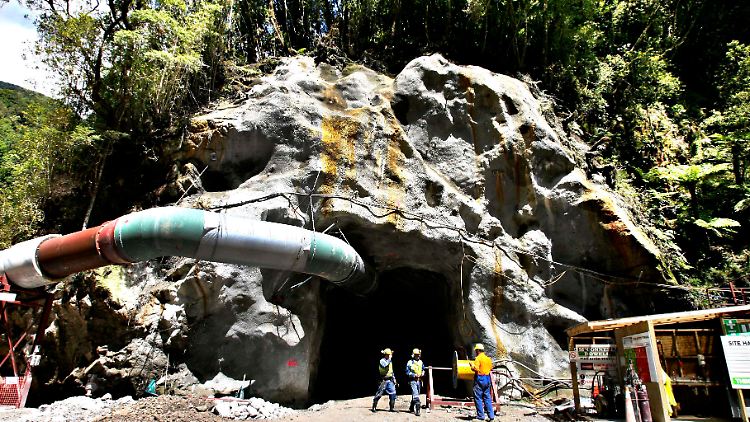 Die Pike-Rive-Mine bei Greymouth.