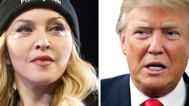 Madonna stinkt Trump gewaltig. Und andersrum.