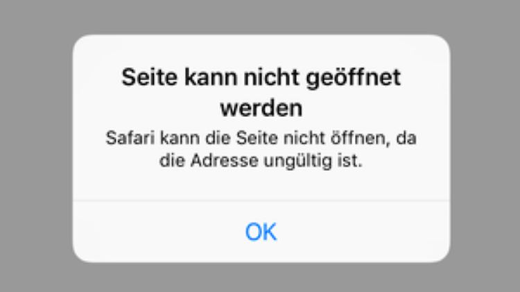 Wenn Safari das anzeigt, gibt es keinen Grund nervös zu werden.