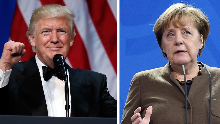 Was werden sie sich zu sagen haben? US-Präsident Trump und Bundeskanzlerin Merkel telefonieren am Wochenende.