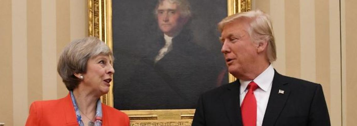 Im Januar war Premierministerin Theresa May der erste ausländische Gast von Donald Trump.