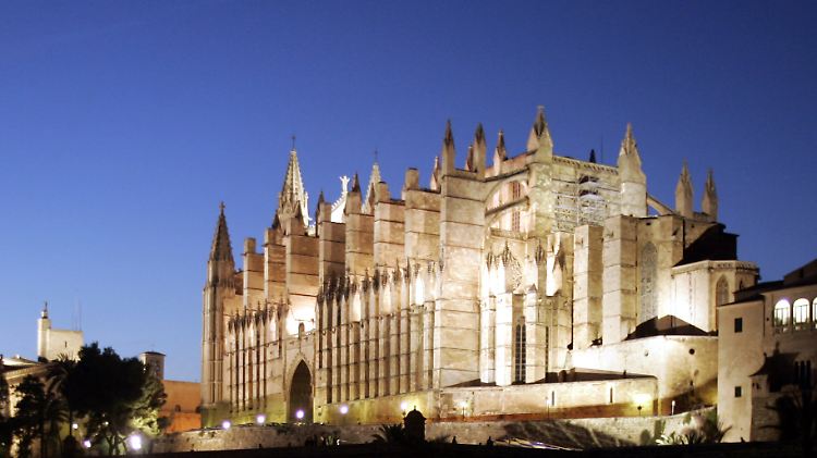 Die Kathedrale von Palma de Mallorca.