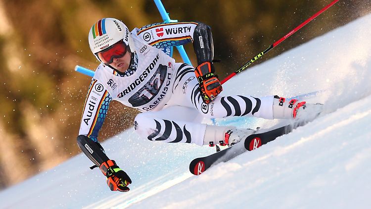 Ski-Rennläufer Stefan Luitz belegt bei der WM-Generalprobe im Riesenslalom den dritten Platz.