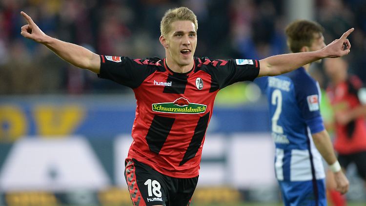 Nils Peterson schoss das zwischenzeitliche 2:0 für den SC Freiburg.