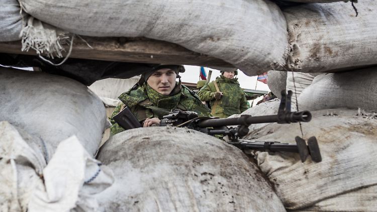 Soldaten der selbst ernannten Volksrepublik Donezk.