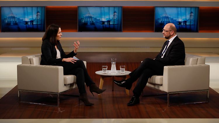 Stand Anne Will Rede und Antwort: Martin Schulz