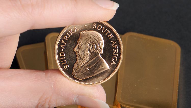 Beliebt bei Anlegern, die auf Nummer sicher gehen: die Krügerrand-Goldmünze.
