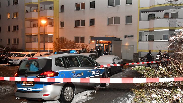 Polizeieinsatz in Berlin-Hohenschönhausen.