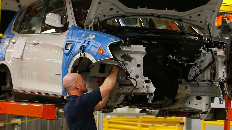 Produktion eines BMW in Spartanburg in South Carolina.