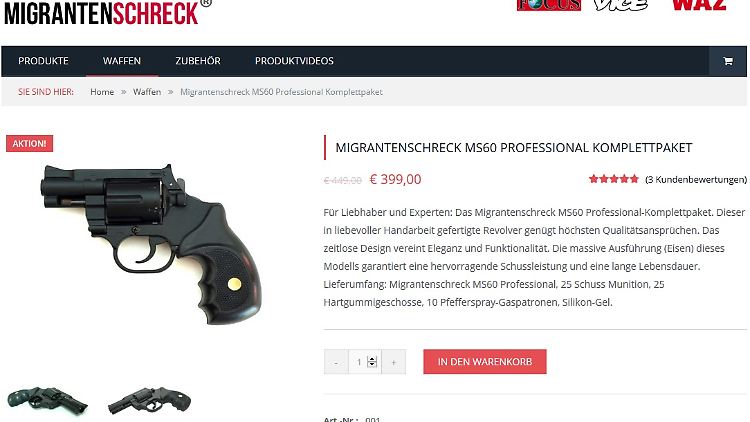 Angebot von "Migrantenschreck.ru"