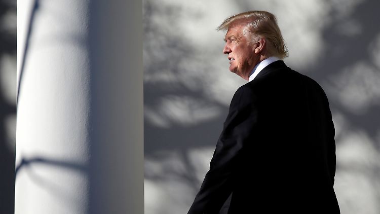 Präsident sein ist manchmal ein ziemlich einsamer Job: Donald Trump.