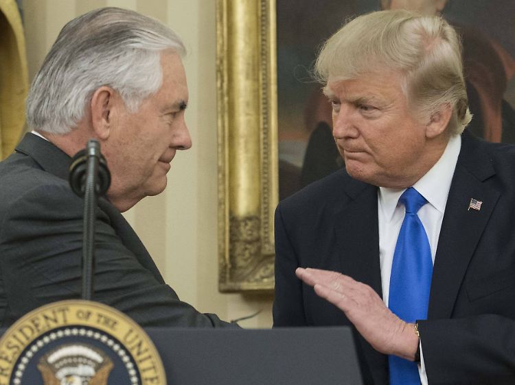 Trumps Außenminister Rex Tillerson trifft heute seinen deutschen Amtskollegen Sigmar Gabriel.
