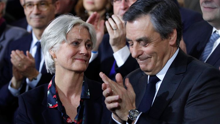 Präsidentschaftskandidat François Fillon mit seiner Frau Penelope.