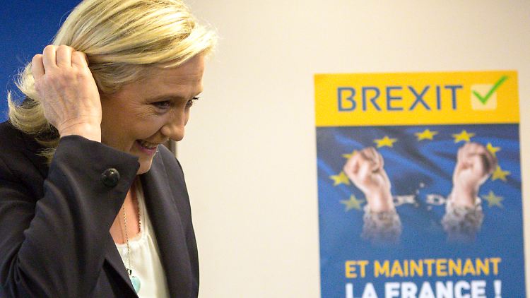 Erst der Brexit - "und jetzt wir": So wirbt der Front National um Wählerstimmen.