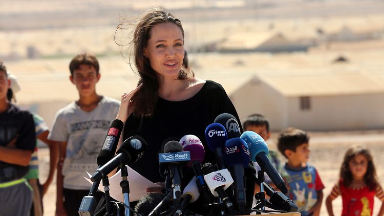 Angelina Jolie in Syrien 2016.