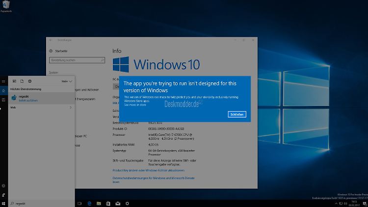 Bei Apps ist Windows 10 Cloud wählerisch.