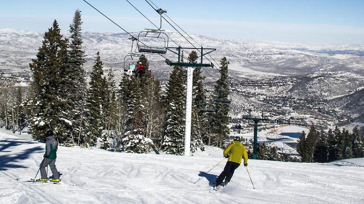 Der Schnee im Skigebiet von Park City hat für alle Wintersport-Varianten die richtige Konsistenz.