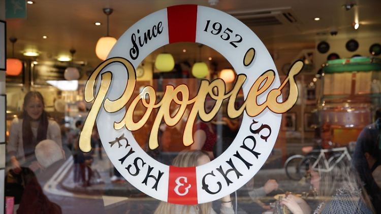 "Poppie's Fish & Chips" liegt im Londoner East End in der Hanbury Street.