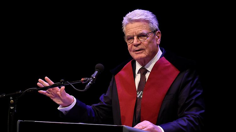 Bundespräsident Gauck warnt auch vor einer Doppelmoral von EU-Staaten.