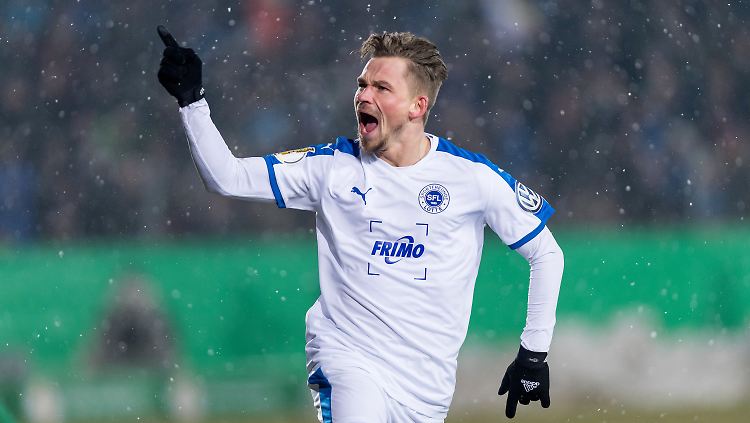 Lottes Kevin Freiberger traf zum 2:0, es war der Endstand gegen 1860 München.