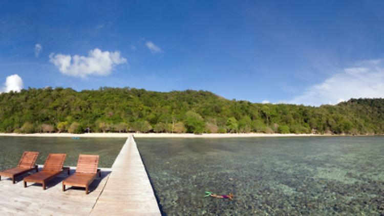 Nicht der schlechteste Ort für einen Tauchurlaub: das Selayar Dive Resort in Indonesien.