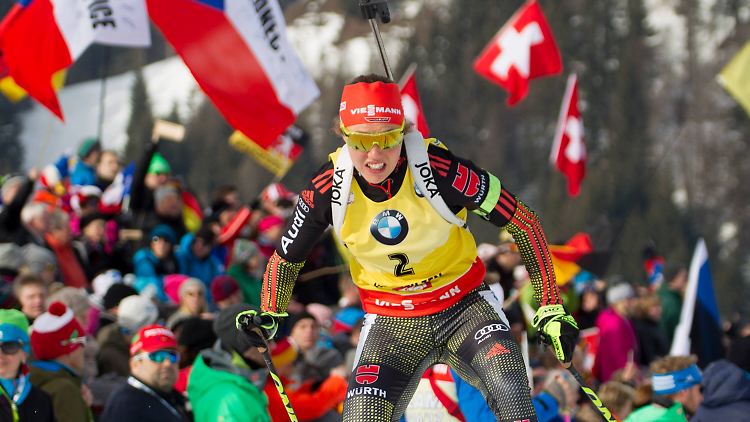 Wieder Weltmeisterin:  Laura Dahlmeier.