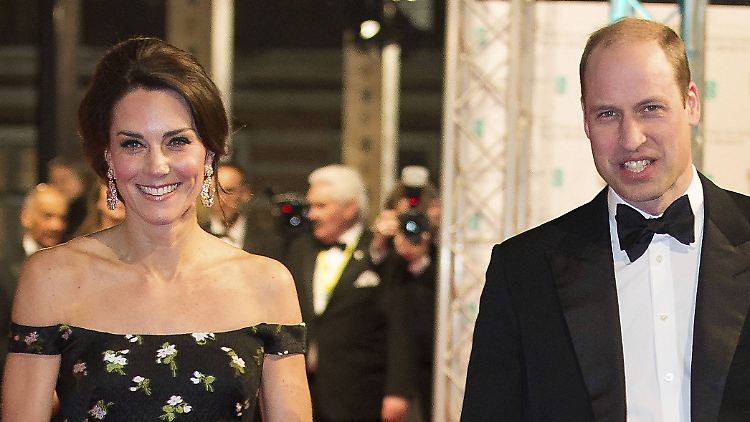 Wer braucht bei einem Filmpreis schon Hollywood-Stars? William und Kate bei den "Baftas".