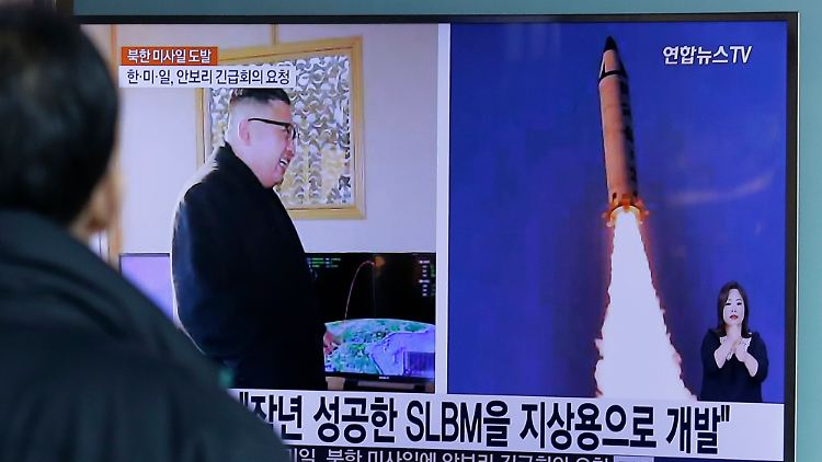 Das südkoreanische Fernsehen berichtet über den Test des Nachbarlandes - Seoul sieht darin eine ernsthafte Bedrohung.