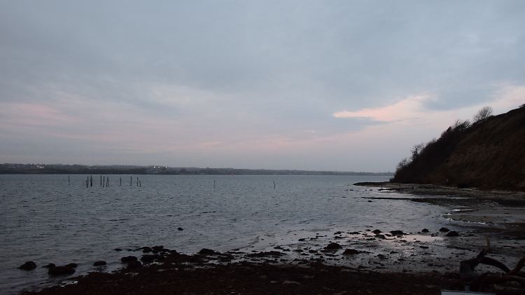Das Holnis-Kliff bei Glücksburg ist eine der größeren Endmoränen der Umgebung und auch im Winter einen Besuch wert.