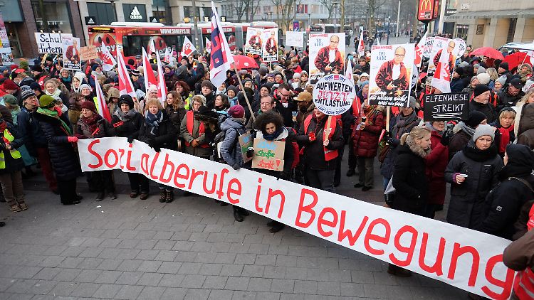 Demonstriert wurde heute unter anderem in Hamburg.