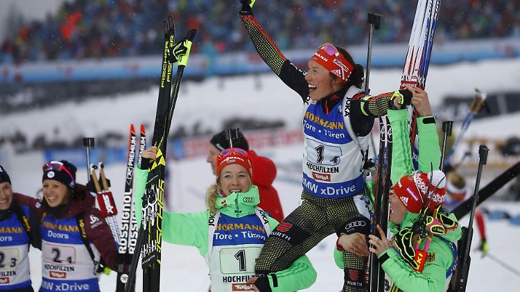 Laura Dahlmeier thront bei der Biathlon-WM über allen.