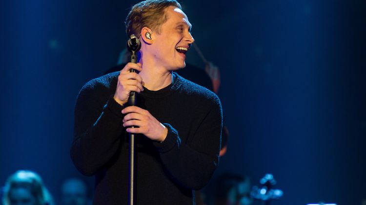 Matthias Schweighöfer bei seinem ersten Konzert im Berliner Temprodrom.