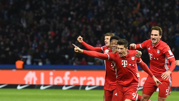 Geht doch: Robert Lewandowski und Kollegen.