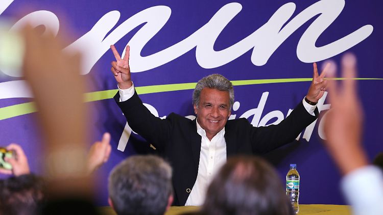Lenín Moreno will den Kurs des noch amtierenden Präsidenten Rafael Correa beibehalten.