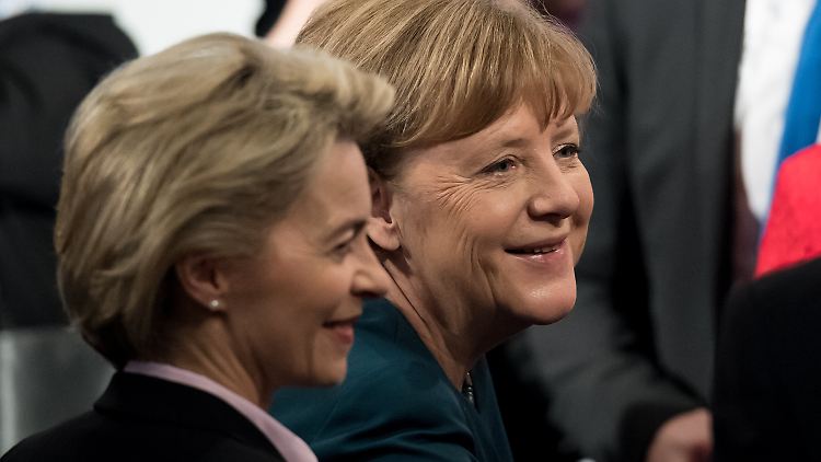 Verteidigungsministerin von der Leyen und Kanzlerin Merkel müssen Antworten auf die neuen Töne aus den USA finden.
