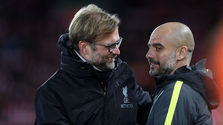 Zwei Trainerlegenden unter sich: Pep Guardiola (rechts) und Jürgen Klopp.