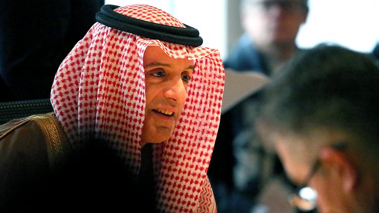 Adel al-Dschubeir beim Treffen der Anti-IS-Koalition in Brüssel.