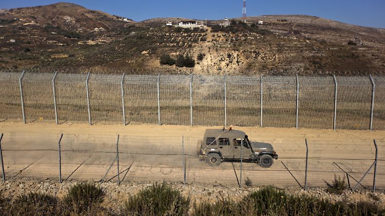 Patrouille an der israelisch-syrischen Grenze.